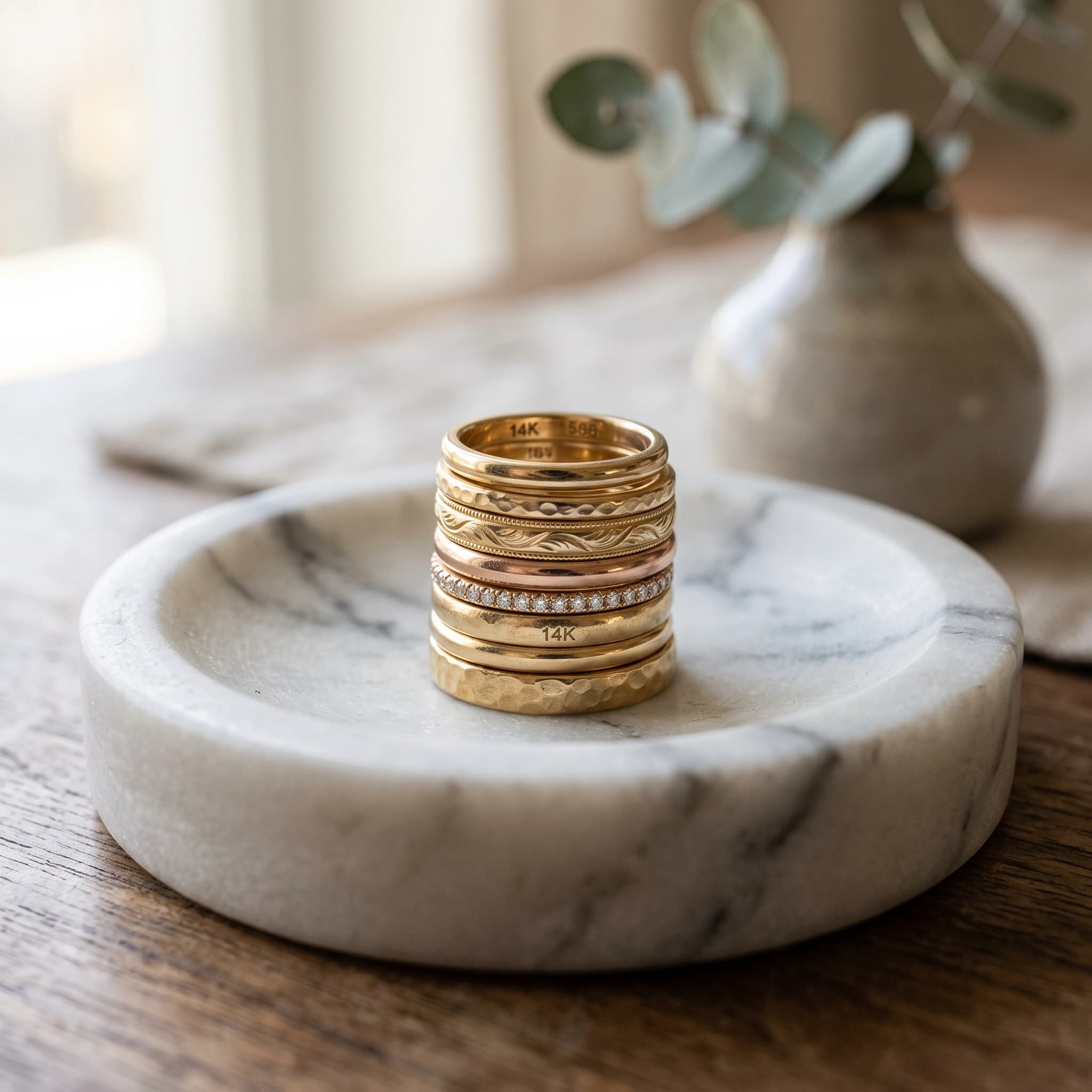 Gold rings