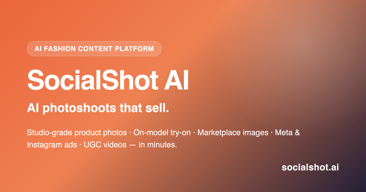 I built an AI product photoshoot tool for small fashion sellers: one phone photo in, marketplace-rea logo
